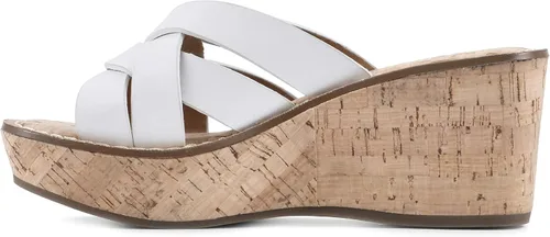 Vista 3 de WHITE MOUNTAIN Samwell Sandalias de cuña para mujer