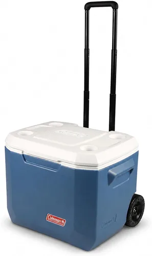 Vista 7 de Coleman Xtreme 50qt, enfriador rodante con ruedas, aislamiento de pared extra mantiene el hielo hasta 5 días, hielera portátil con ruedas