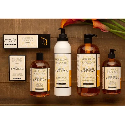 Vista 5 de Archipelago Botanicals Black Honey Hand Crème, loción de manos rica y ligeramente perfumada para piel seca, cutículas y puntos ásperos, extractos