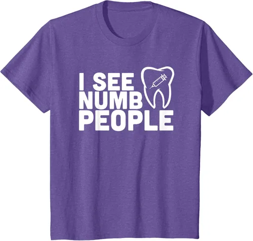 Vista 39 de I see Numb People - Camiseta de regalo para dentista dental, Negro, S