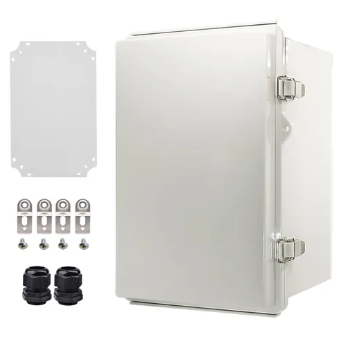 Vista 41 de Caja Eléctrica Impermeable para Exteriores Caja de Conexiones Resistente a la Intemperie IP67 Carcasa de Plástico ABS Caja de Proyecto para Gris