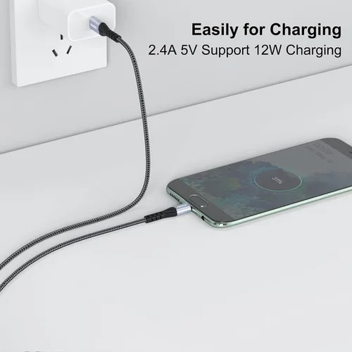 Vista 3 de FEMORO Cable USB C a Micro USB de 3 pies, microUSB a USB tipo C de 480 Mbps de transferencia de datos y cable OTG de carga de 12 W para teléfonos