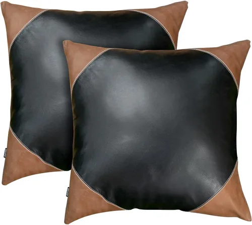Vista 71 de Funda de almohada de piel de cordero – Funda de cojín decorativa para sofá – Fundas para sala de estar y dormitorio, 22 x 22 pulgadas – Paquete de 2