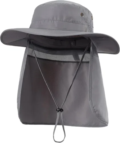 Vista 18 de Home Prefer Sombrero para sol para el aire libre con protección UV, secado rápido, unisex con solapa para proteger el cuello