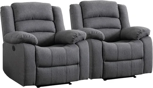 Vista 19 de EBELLO Silla reclinable eléctrica clásica, de piel sintética, silla reclinable eléctrica de gran tamaño con cojín suave y respaldo, sofá con cómodo