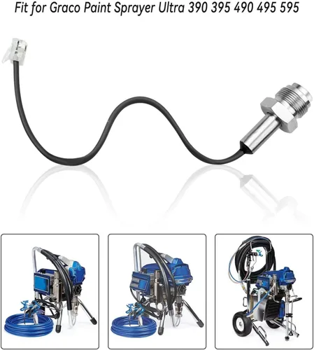 Vista 5 de Transductor de pulverizador de pintura de repuesto 243222 apto para pulverizador de pintura Graco Ultra 190ES 390 395 490 495 595 695 795 1095 1595