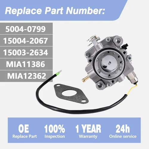 Vista 3 de Kit de carburador 15004-0799 para Kawasaki FD620D AS16 AS18 AS19 John Deere 425 445 455 Reemplaza 15004-2067 15003-2634 MIA11386 MIA12362