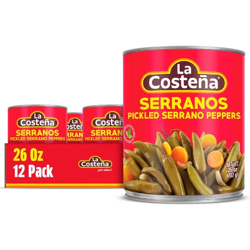 Vista 7 de La Costeña Pimientos serranos, lata de 12 onzas (paquete de 12)