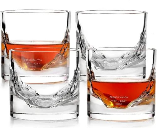 Vista 14 de LIITON Denali Mountain Old Fashioned - Vasos de whisky (2 unidades), regalo