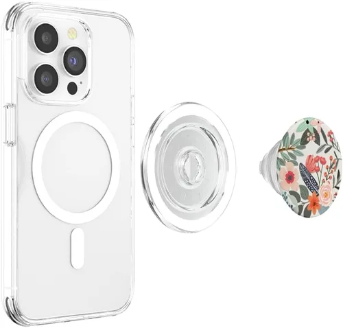 Vista 3 de PopSockets PopGrip: agarre intercambiable para teléfonos y tabletas, PopSockets MagSafe PopGrip para iPhone