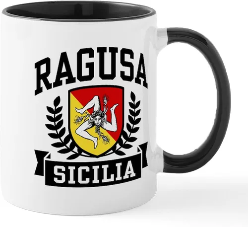 Vista 56 de CafePress Sicilia Mug - Taza de café de cerámica (11.0 fl oz)