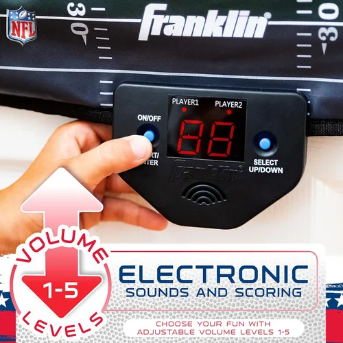 Vista 6 de Franklin Sports NFL Juego Electrónico de Lanzamiento al Blanco de Fútbol Americano - Blanco de Lanzamiento de Fútbol Americano Sobre la Puerta