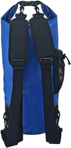 Vista 6 de ISURE MARINE Bolsa seca impermeable con bolsillo con cremallera de 20 litros, funda impermeable para teléfono, con cierre superior, bolsas de viaje