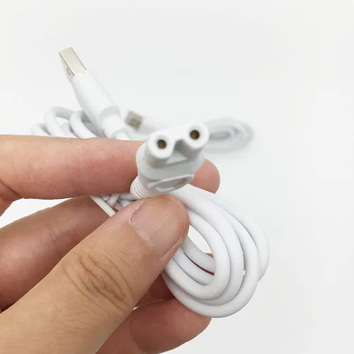 Vista 6 de Cable de carga de repuesto para acabado táctil impecable afeitadora de piernas para mujer, cable de alimentación USB de 5 V (paquete de 2)