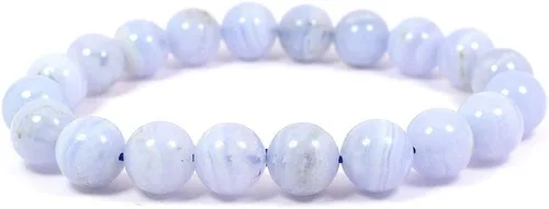 Vista 6 de Jet International New Round Beads Stretch Bracelet Natural Genuine Gift