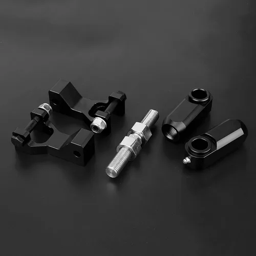 Vista 3 de Kit de bajada delantera, material de aluminio, kit de bajada delantera y trasera ajustable para ATV para Raptor 350 660 700 (negro)