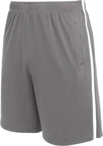 Vista 2 de Deyeek Pantalones cortos de baloncesto para hombre, con cremallera lateral, pantalones cortos de baloncesto para después de la cirugía, pantalones