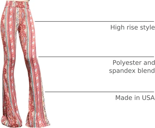 Vista 130 de ShopMyTrend - Pantalones de yoga largos con piernas anchas y acampanadas estilo palazzo, con cintura alta, para mujer