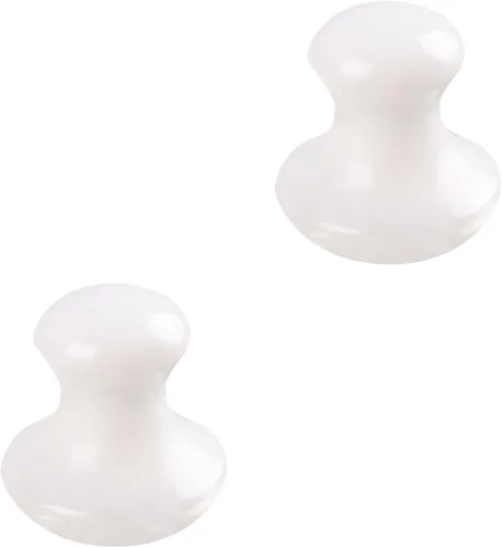 Vista 9 de Uonlytech 2 herramientas faciales Gua Sha, cuarzo de jade blanco, rodillos Gua Sha, herramienta de masaje para mujeres, spa en casa
