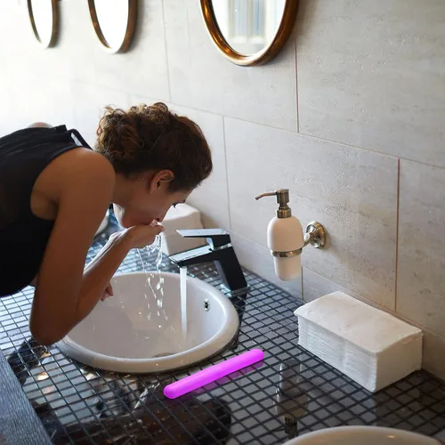 Vista 7 de 40 piezas de estuche de plástico portátil para cepillos de dientes de viaje, contenedor de cepillo de dientes transpirable, almacenamiento