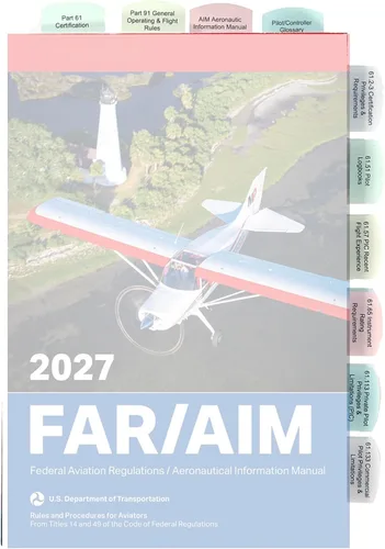 Vista 5 de Kit de bricolaje 2027 ASA FAR/AIM Book + 75 pestañas para instructor de vuelo certificado - Kit CFI (clásico)