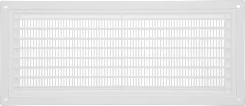 Vista 6 de Vent Systems Cubierta de ventilación de plástico blanco de 3 x 10 pulgadas (dimensiones de apertura), rejilla de retorno rectangular con pantalla