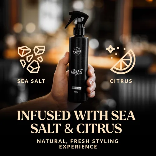 Vista 7 de Charlemagne Spray de sal marina para hombres - Firm Hold, 6.76 fl oz/200ml