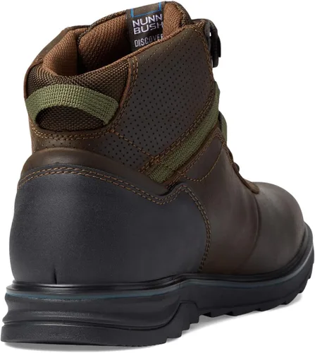Vista 5 de Nunn Bush Luxor - Botas alpinas impermeables para hombre, de piel ligera marrón Crazy Horse