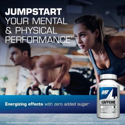 Vista 3 de GAT SPORT Metabolismo y rendimiento de la cafeína Essentials, 100 tabletas
