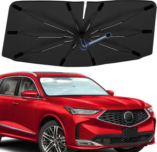 Vista 25 de Sombrilla Parasol para Parabrisas para Mazda 3 2014-2026, Parasol Plegable para Coche para Ventana Delantera, Visera Protectora Solar Altamente