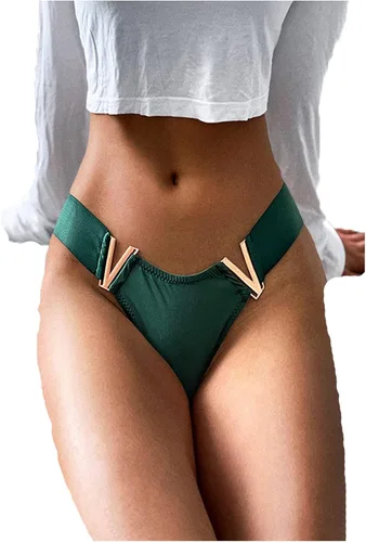 Vista 2 de Justgoo Womens Sexy G-String Thongs V string Panties Underwear Low Rise Briefs