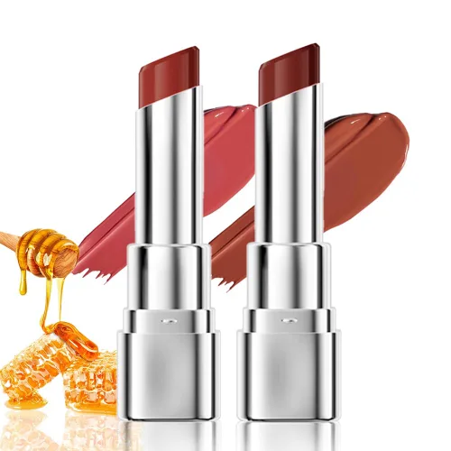 Vista 10 de Tinte labial marrón oscuro con tinte de miel, bálsamo labial, brillo labial, lápiz labial, tintes labiales hidratantes transparentes, color labial