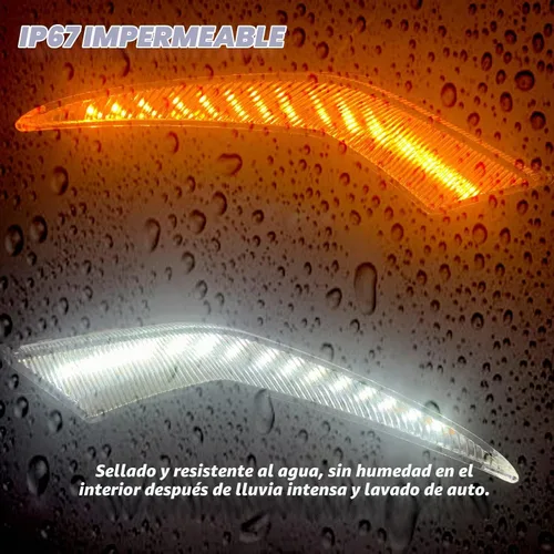 Vista 5 de Cambio de luz LED blanca/ámbar para niebla delantera y marcha diurna con función de señal intermitente LED dinámica Compatible con accesorios