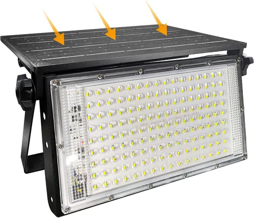 Vista 9 de CREATESTAR Luces solares para exteriores con control remoto regulables, impermeables, superbrillantes, luces de seguridad para porche, patio