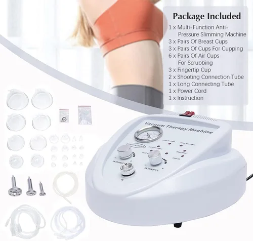 Vista 5 de Máquina de terapia de vacío, dispositivo profesional de acupuntura que forma el cuerpo, nueva máquina para el cuidado del cuerpo con 30 tazas y 3