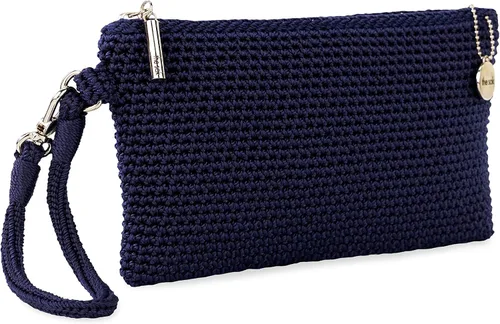 Vista 2 de The Sak Vita - Correa de muñeca en ganchillo, correa de muñeca individual y bolsillos para tarjetas
