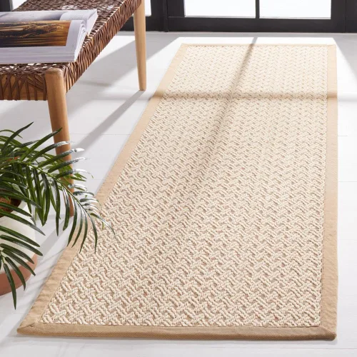 Vista 7 de SAFAVIEH Natural Fiber Collection - Alfombra decorativa de 2 x 3 pies, marfil y natural, diseño de yute y yute, ideal para zonas de alto tráfico