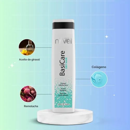 Vista 3 de Nirvel Champú para cabello seco BasiCare