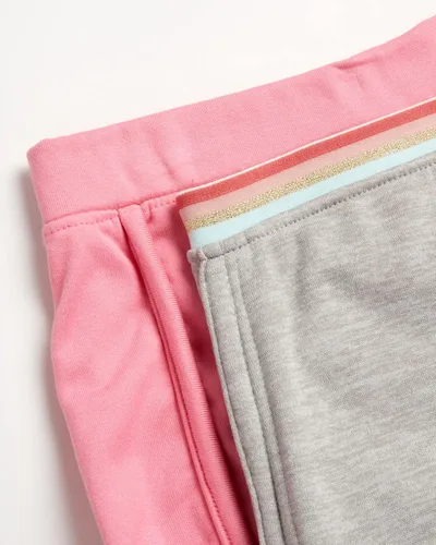 Vista 2 de Body Glove Pantalones cortos activos para niñas, paquete de 4 pantalones cortos de delfín para gimnasio y gimnasio (Talla 7-12)