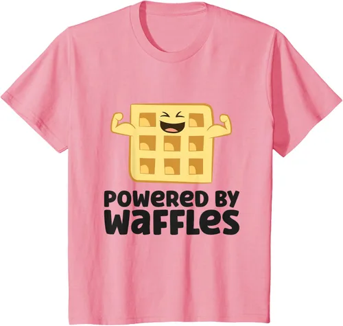 Vista 63 de Camiseta de gofres para el desayuno con diseño de gofres, Blanco, S