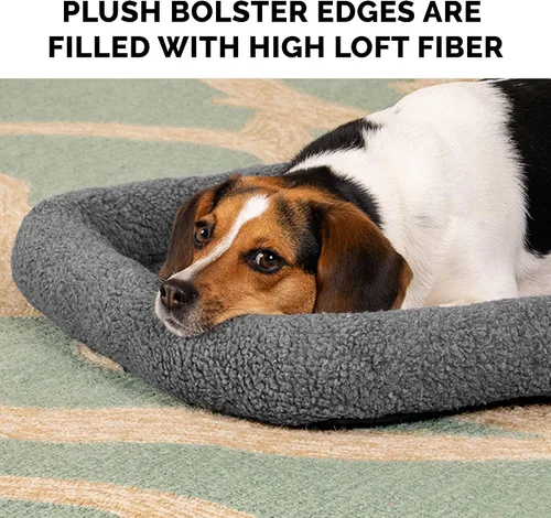 Vista 10 de Furhaven Cama para Perros para Perros Grandes/Medianos, 100% Lavable, Dimensionada para Adaptarse a Jaulas - Almohadilla de Jaula con Borde de Forro