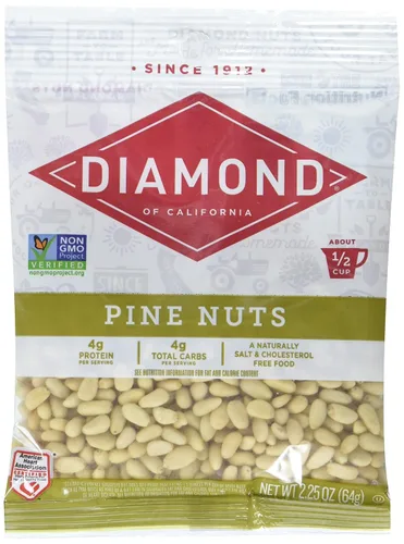 Vista 8 de Diamond Nuts piñones frutos secos, bolsa de 2.25 onzas