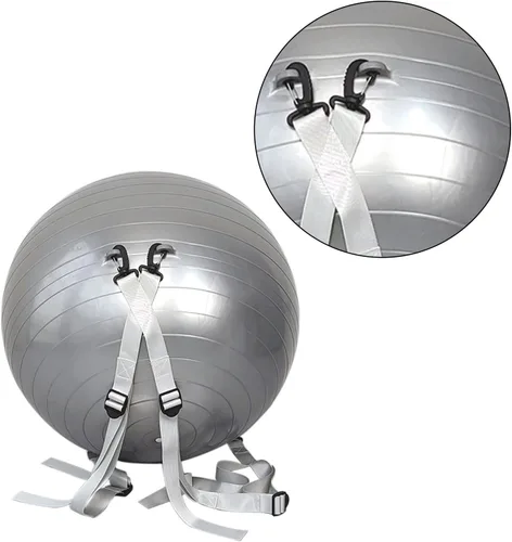 Vista 3 de Yoga Balances Ball with Training Belt Thickened Inflatable Explosionproof Exercise Training Equipment Thickened Inflatable Explosionproof Exercise
