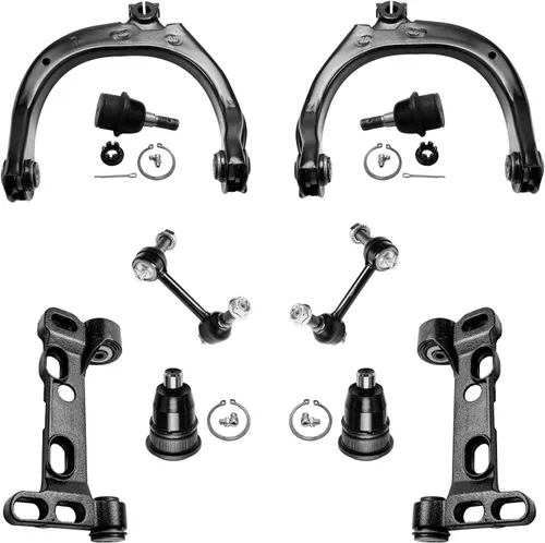 Vista 69 de Detroit Axle - Kit de suspensión delantera de 10 piezas para Jeep 2002-2004