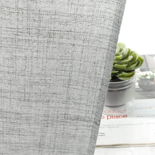 Vista 9 de Home Queen Cenefa de cortina con lazo para sala de estar, cenefa ajustable con bolsillo para cortinero, juego de 2, 54 x 18 pulgadas, gris claro