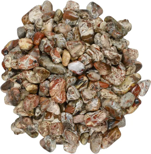 Vista 3 de Piedras de ágata mixta de 1 libra de África - 0.5 a 0.75 pulgadas promedio - Rocas pulidas para artes y manualidades, reiki, wicca y mucho más.