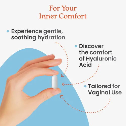 Vista 5 de NewLife Naturals Supositorios vaginales de ácido hialurónico para mujeres de 5 mg Hidratante vaginal para sequedad, irritación y alivio