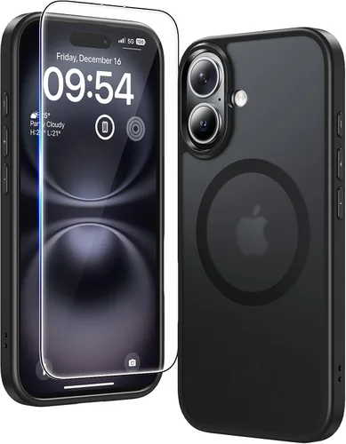 Vista 144 de TAURI Funda para iPhone 17, antiamarilleamiento con protector de pantalla, protección de grado militar, a prueba de golpes, delgada para iPhone 17