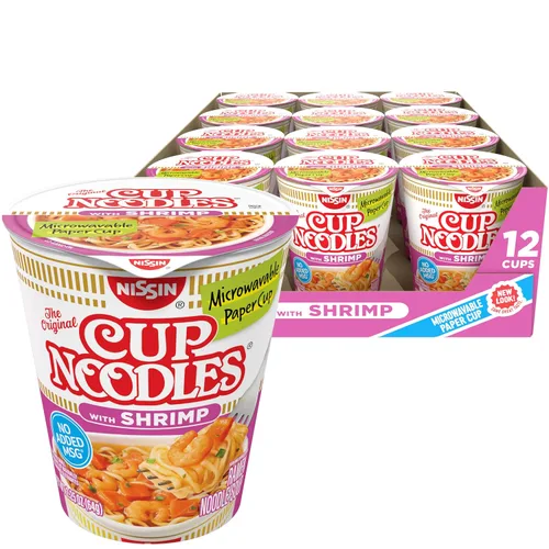 Vista 23 de Nissin Taza de fideos ramen con proteína, sabor a pollo picante con caldo de huesos, 16g de proteína, taza de 2.54 onzas (paquete de 6)