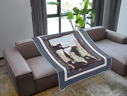 Vista 7 de Virah Bella - Manta acolchada de 50 x 60 pulgadas - Edredón ligero para acento, decoración o ropa de cama - Manta con temática cardenal Cardinals